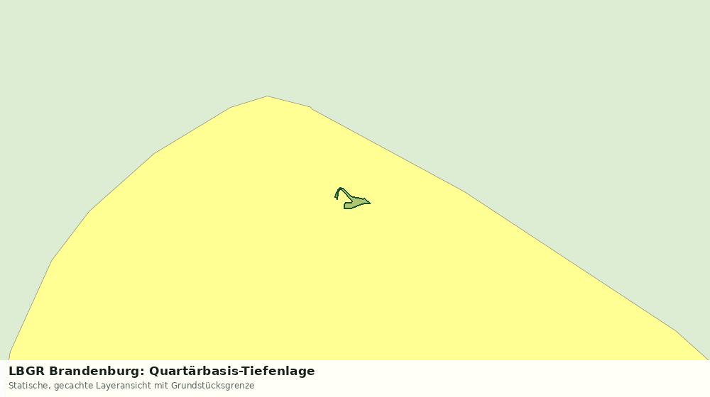 Statische Kartenansicht: LBGR Brandenburg: Quartärbasis-Tiefenlage