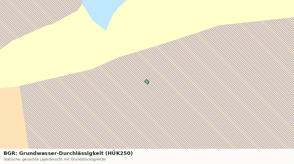 Statische Kartenansicht: BGR: Grundwasser-Durchlässigkeit (HÜK250)