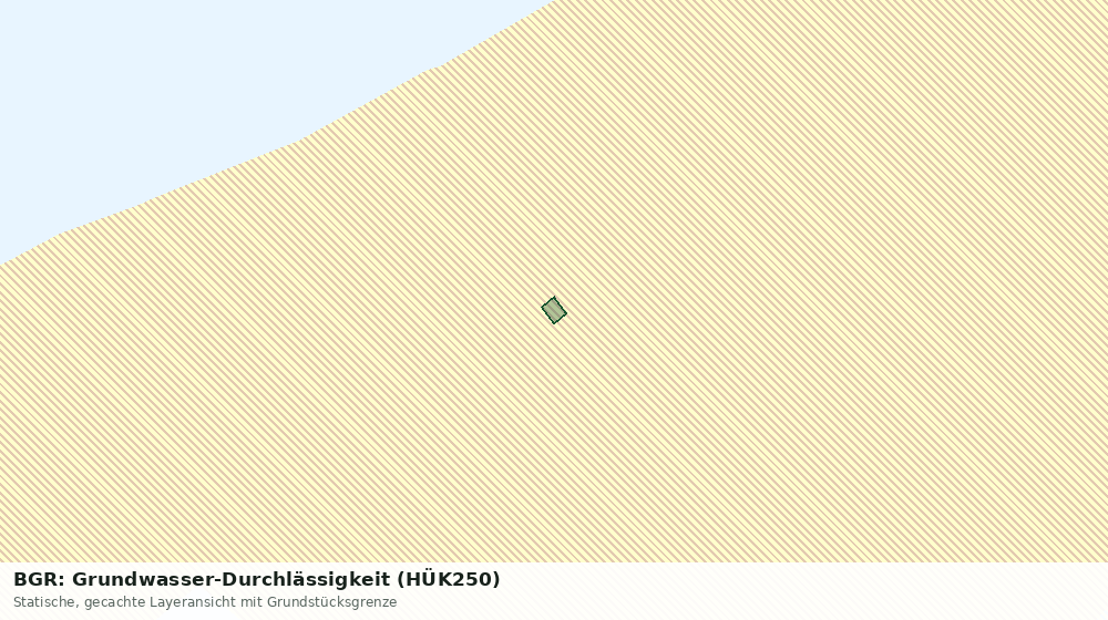 Statische Kartenansicht: BGR: Grundwasser-Durchlässigkeit (HÜK250)