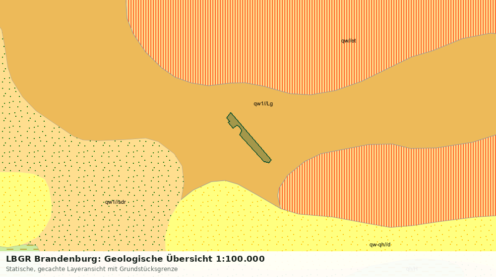 Statische Kartenansicht: LBGR Brandenburg: Geologische Übersicht 1:100.000