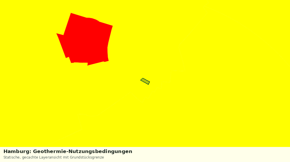Statische Kartenansicht: Hamburg: Geothermie-Nutzungsbedingungen