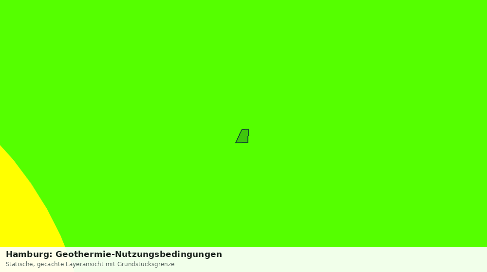 Statische Kartenansicht: Hamburg: Geothermie-Nutzungsbedingungen