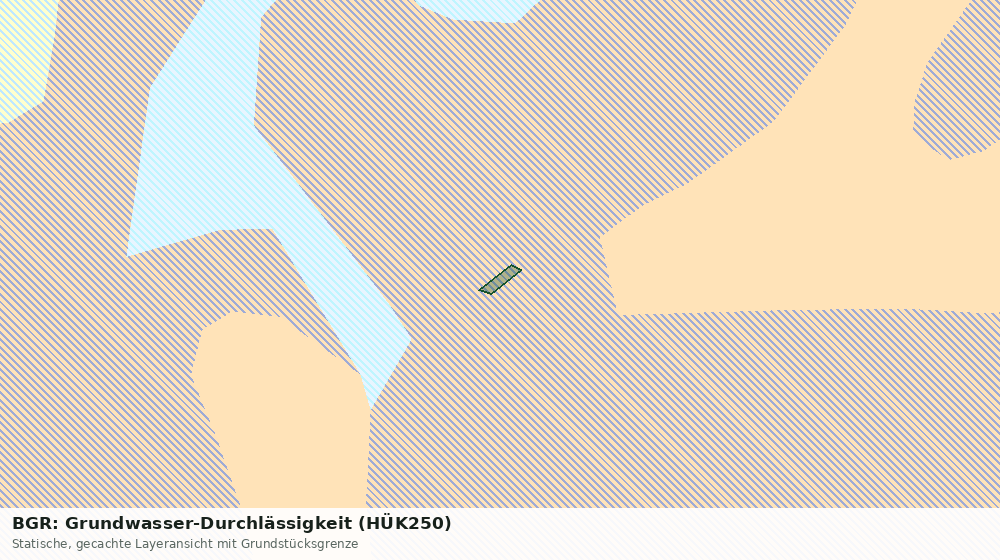 Statische Kartenansicht: BGR: Grundwasser-Durchlässigkeit (HÜK250)