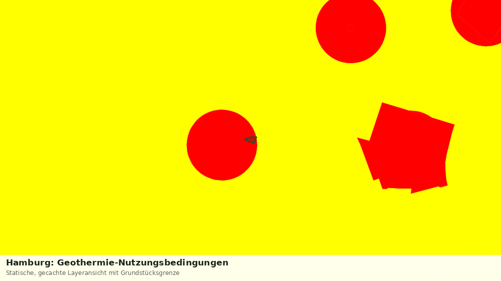 Statische Kartenansicht: Hamburg: Geothermie-Nutzungsbedingungen