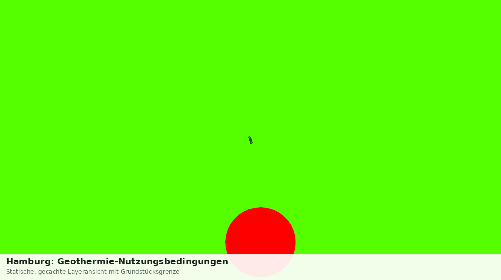 Statische Kartenansicht: Hamburg: Geothermie-Nutzungsbedingungen