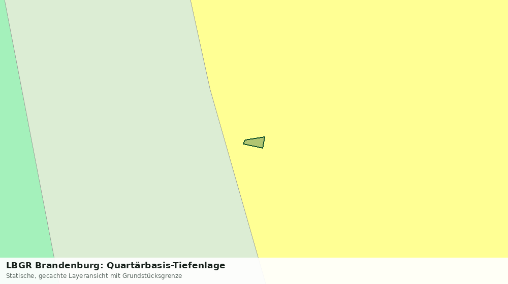 Statische Kartenansicht: LBGR Brandenburg: Quartärbasis-Tiefenlage