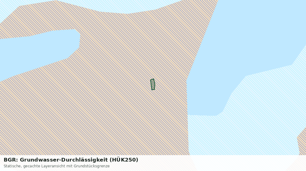 Statische Kartenansicht: BGR: Grundwasser-Durchlässigkeit (HÜK250)