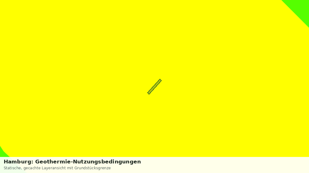 Statische Kartenansicht: Hamburg: Geothermie-Nutzungsbedingungen