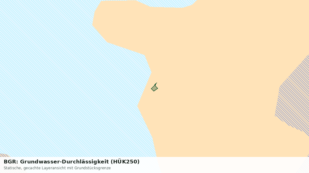 Statische Kartenansicht: BGR: Grundwasser-Durchlässigkeit (HÜK250)