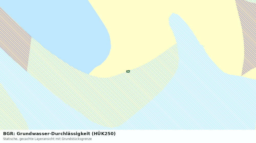 Statische Kartenansicht: BGR: Grundwasser-Durchlässigkeit (HÜK250)