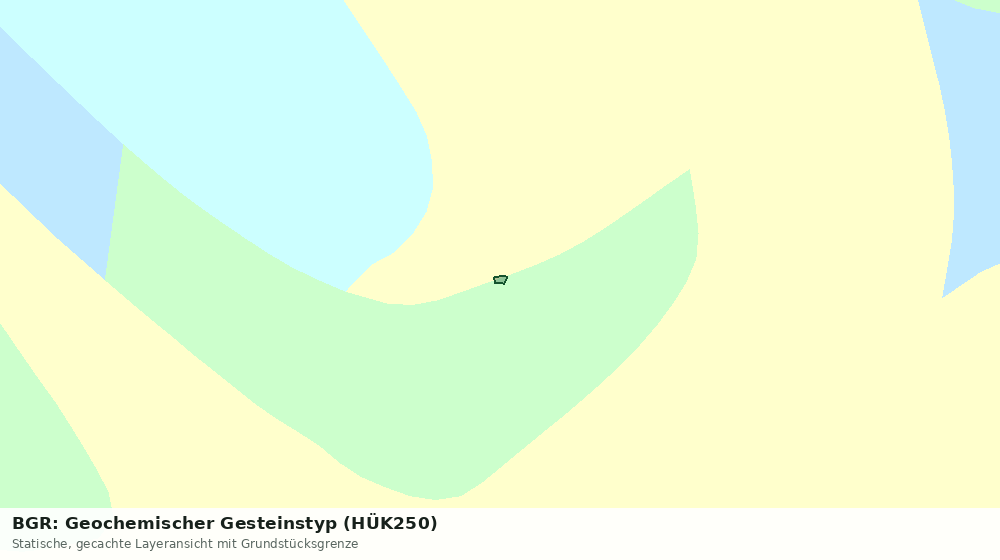 Statische Kartenansicht: BGR: Geochemischer Gesteinstyp (HÜK250)
