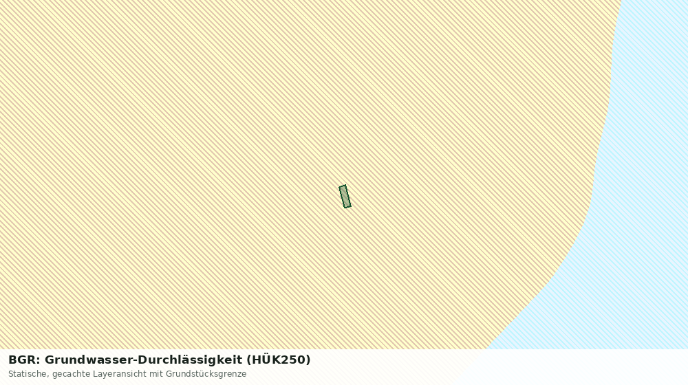 Statische Kartenansicht: BGR: Grundwasser-Durchlässigkeit (HÜK250)