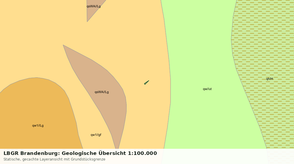 Statische Kartenansicht: LBGR Brandenburg: Geologische Übersicht 1:100.000