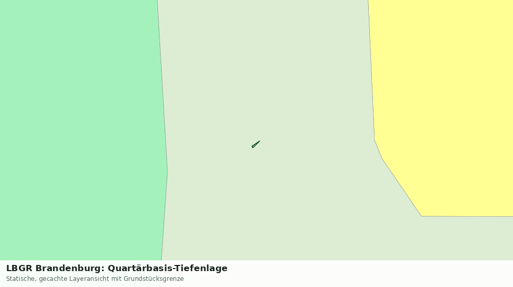 Statische Kartenansicht: LBGR Brandenburg: Quartärbasis-Tiefenlage