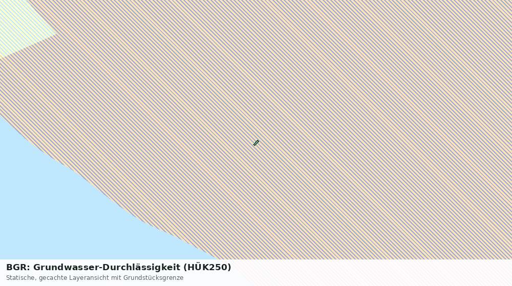 Statische Kartenansicht: BGR: Grundwasser-Durchlässigkeit (HÜK250)