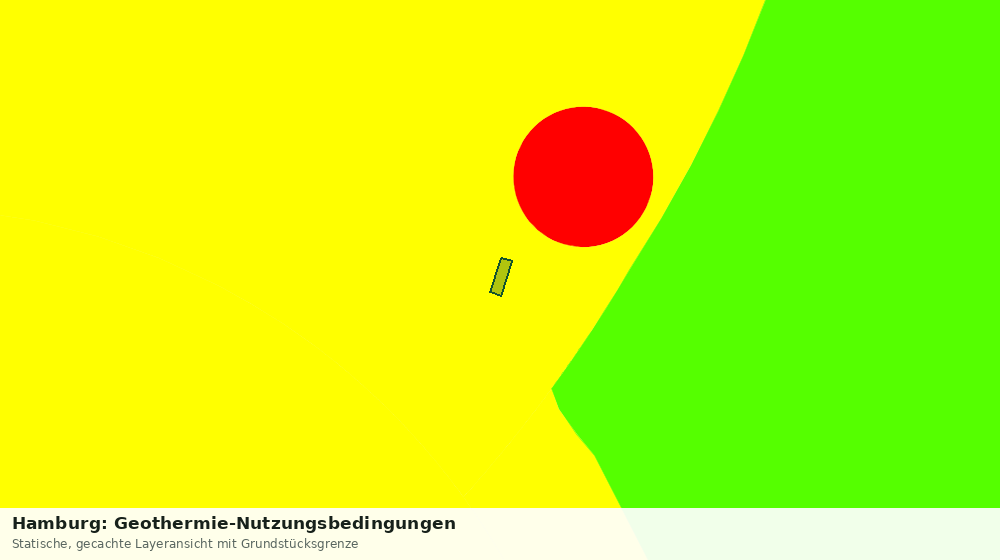 Statische Kartenansicht: Hamburg: Geothermie-Nutzungsbedingungen
