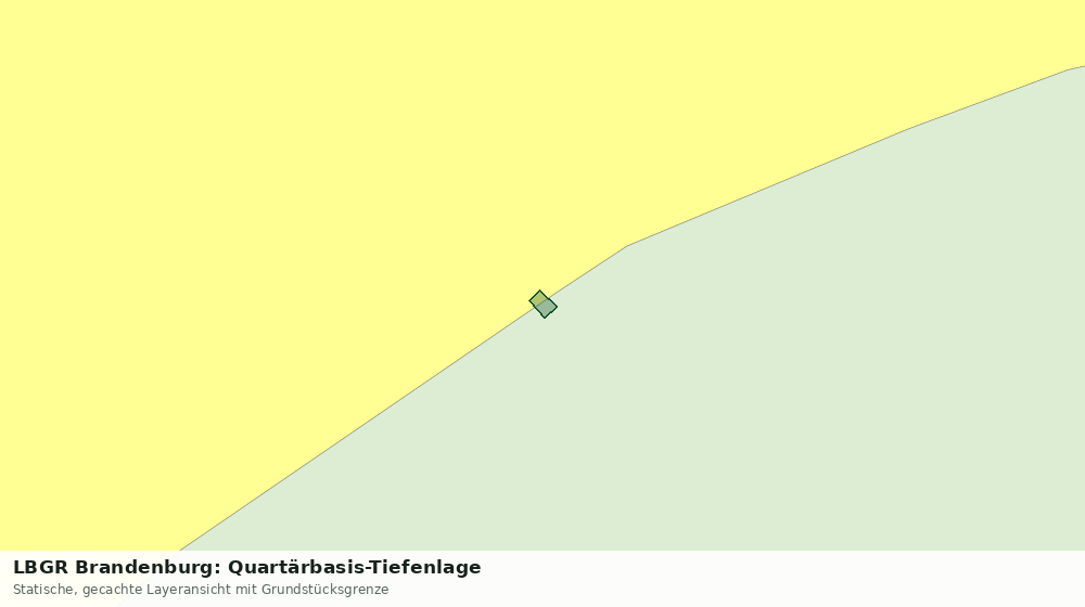 Statische Kartenansicht: LBGR Brandenburg: Quartärbasis-Tiefenlage