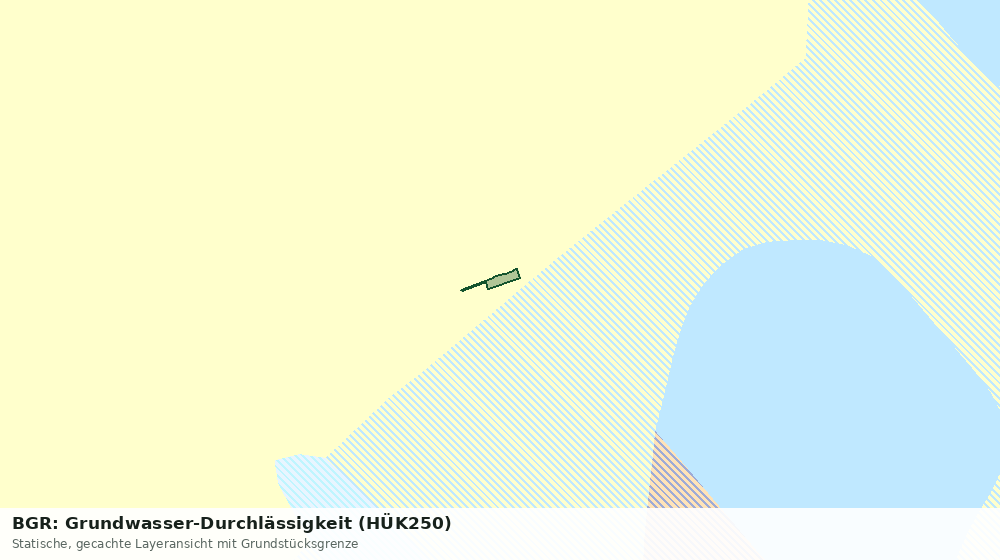 Statische Kartenansicht: BGR: Grundwasser-Durchlässigkeit (HÜK250)