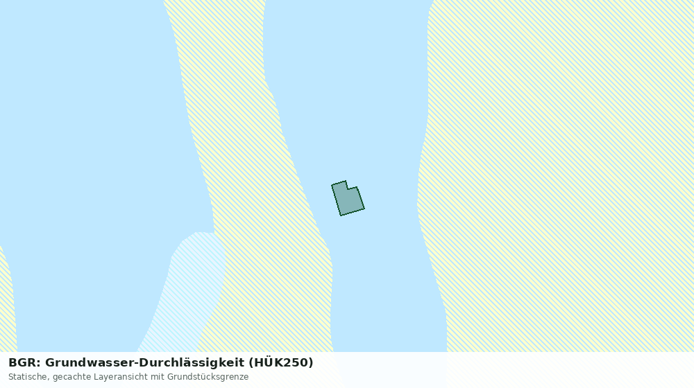 Statische Kartenansicht: BGR: Grundwasser-Durchlässigkeit (HÜK250)