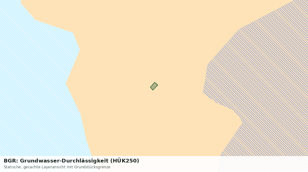 Statische Kartenansicht: BGR: Grundwasser-Durchlässigkeit (HÜK250)