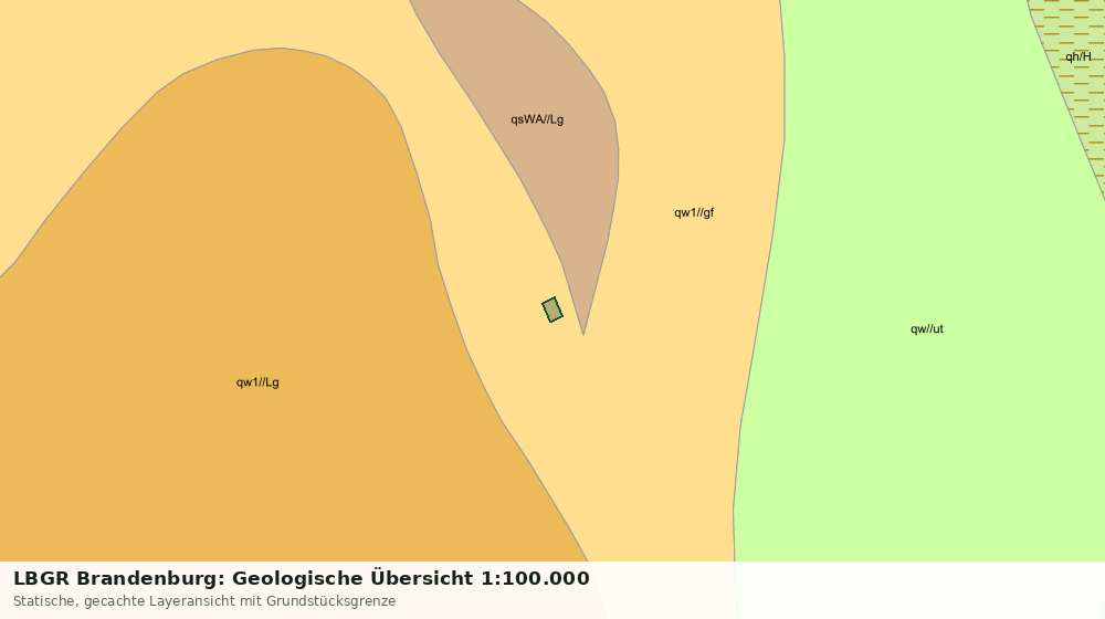 Statische Kartenansicht: LBGR Brandenburg: Geologische Übersicht 1:100.000