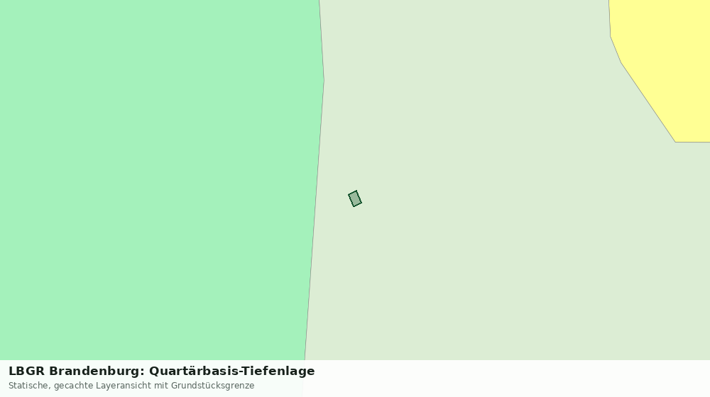 Statische Kartenansicht: LBGR Brandenburg: Quartärbasis-Tiefenlage