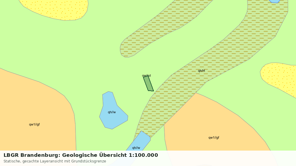 Statische Kartenansicht: LBGR Brandenburg: Geologische Übersicht 1:100.000