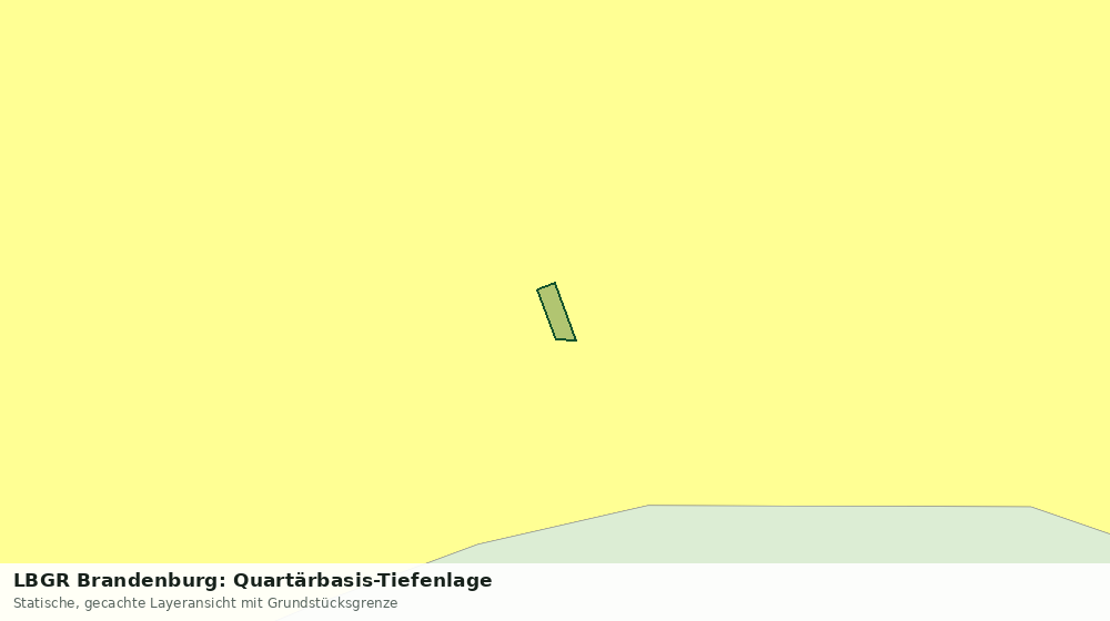 Statische Kartenansicht: LBGR Brandenburg: Quartärbasis-Tiefenlage