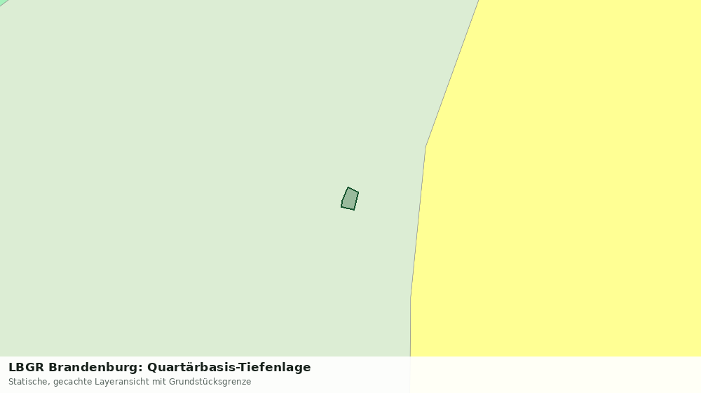 Statische Kartenansicht: LBGR Brandenburg: Quartärbasis-Tiefenlage