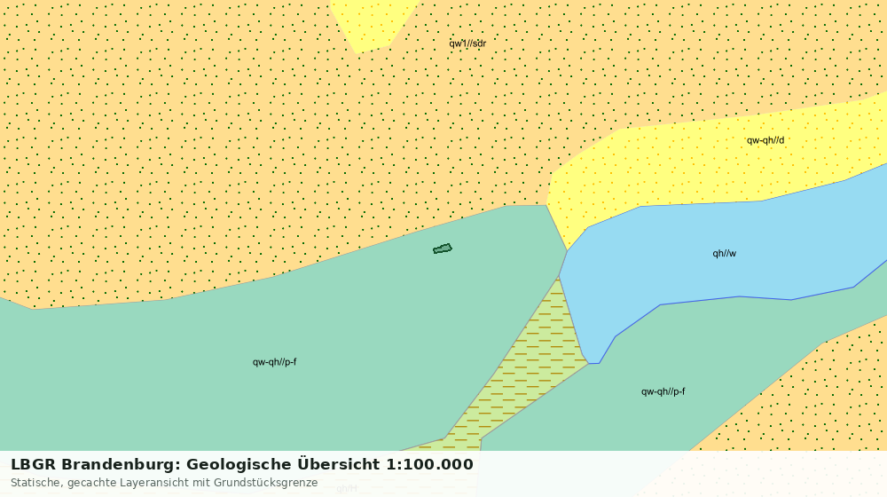 Statische Kartenansicht: LBGR Brandenburg: Geologische Übersicht 1:100.000