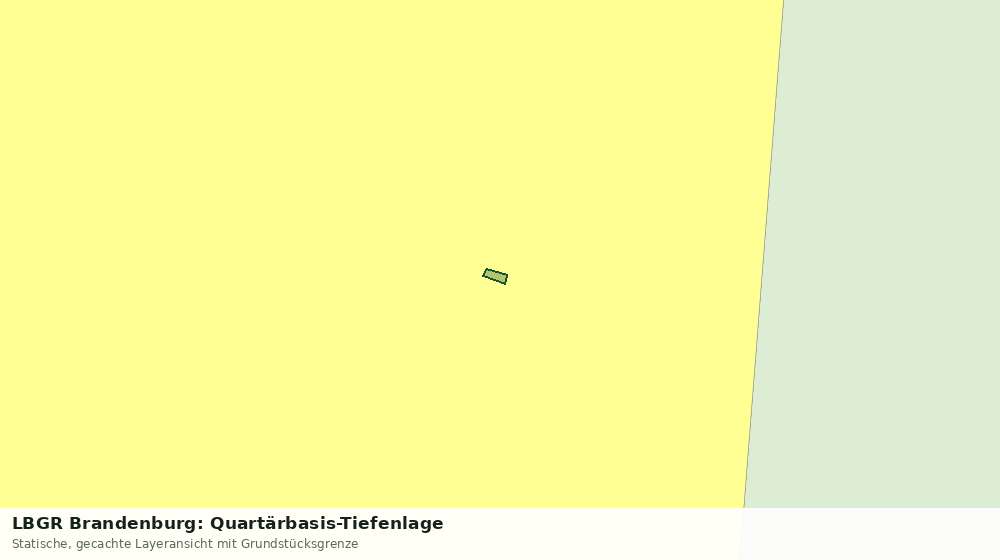 Statische Kartenansicht: LBGR Brandenburg: Quartärbasis-Tiefenlage