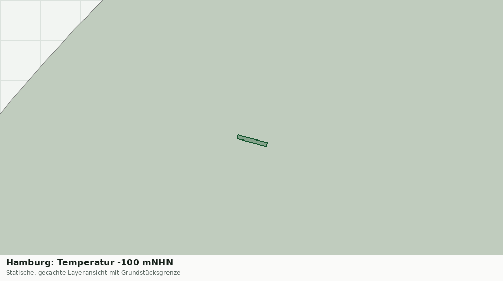 Statische Kartenansicht: Hamburg: Temperatur -100 mNHN