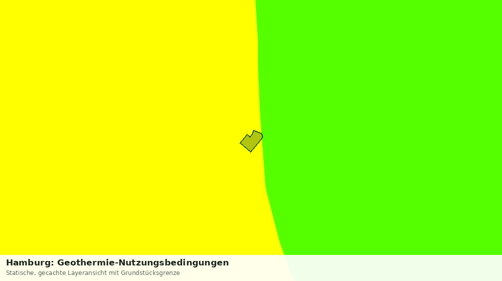 Statische Kartenansicht: Hamburg: Geothermie-Nutzungsbedingungen
