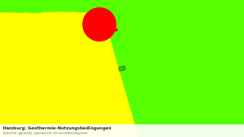Statische Kartenansicht: Hamburg: Geothermie-Nutzungsbedingungen
