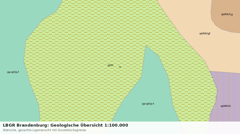 Statische Kartenansicht: LBGR Brandenburg: Geologische Übersicht 1:100.000