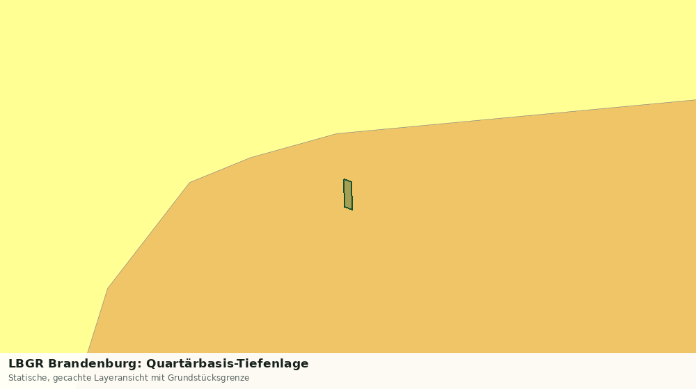 Statische Kartenansicht: LBGR Brandenburg: Quartärbasis-Tiefenlage
