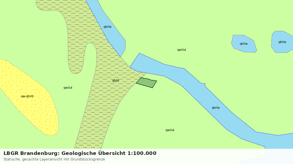 Statische Kartenansicht: LBGR Brandenburg: Geologische Übersicht 1:100.000