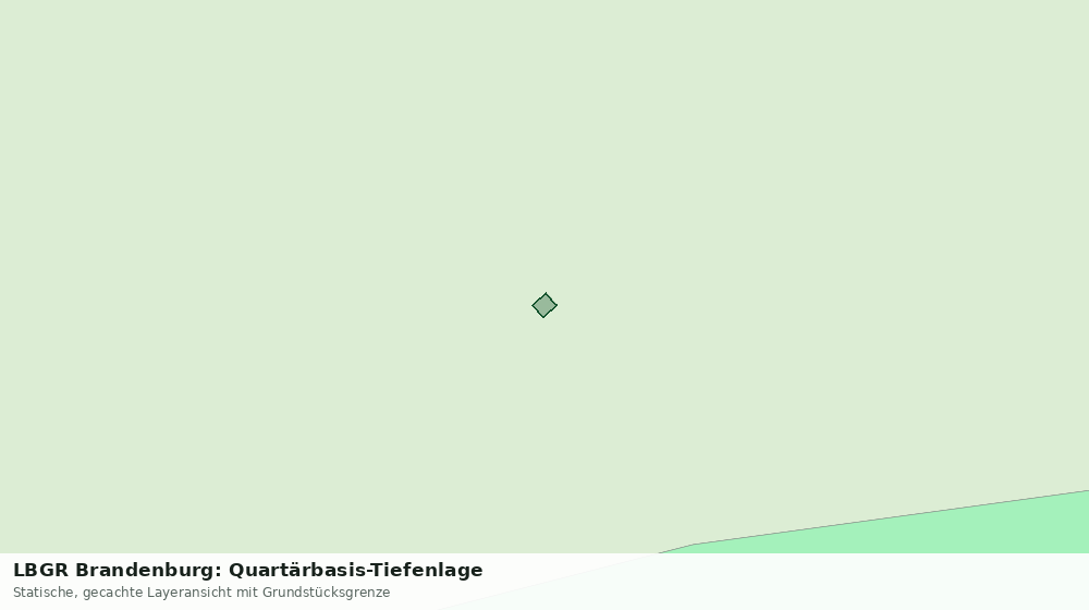 Statische Kartenansicht: LBGR Brandenburg: Quartärbasis-Tiefenlage