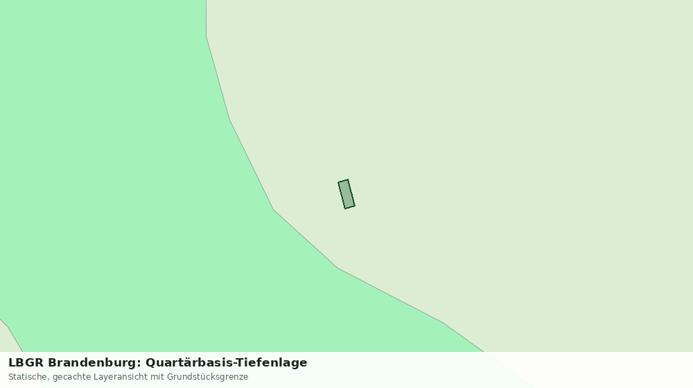 Statische Kartenansicht: LBGR Brandenburg: Quartärbasis-Tiefenlage