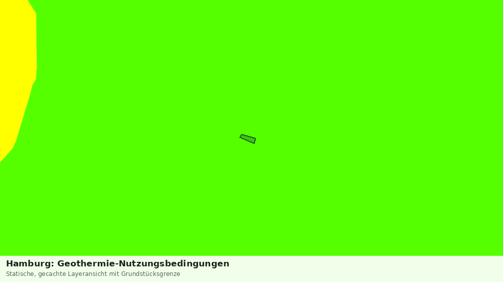 Statische Kartenansicht: Hamburg: Geothermie-Nutzungsbedingungen