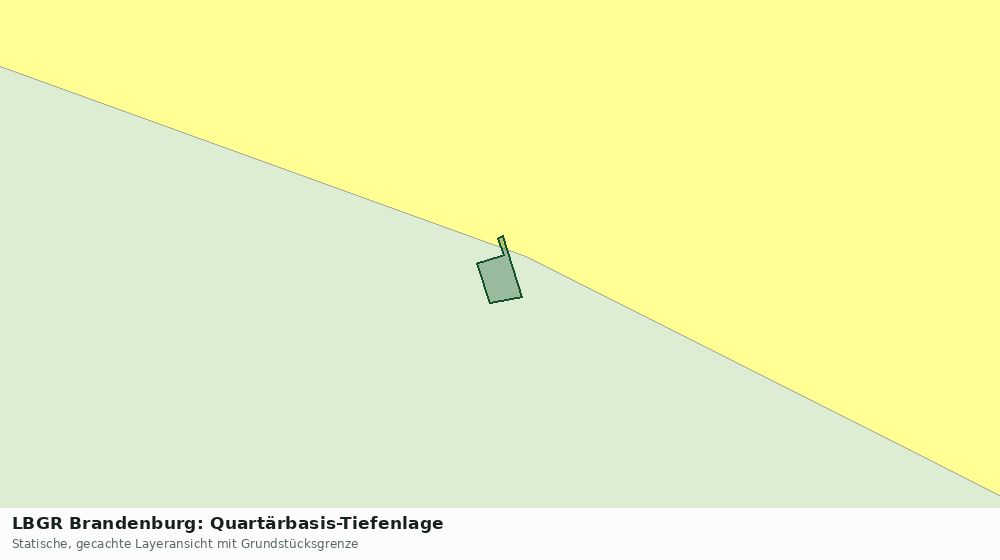 Statische Kartenansicht: LBGR Brandenburg: Quartärbasis-Tiefenlage