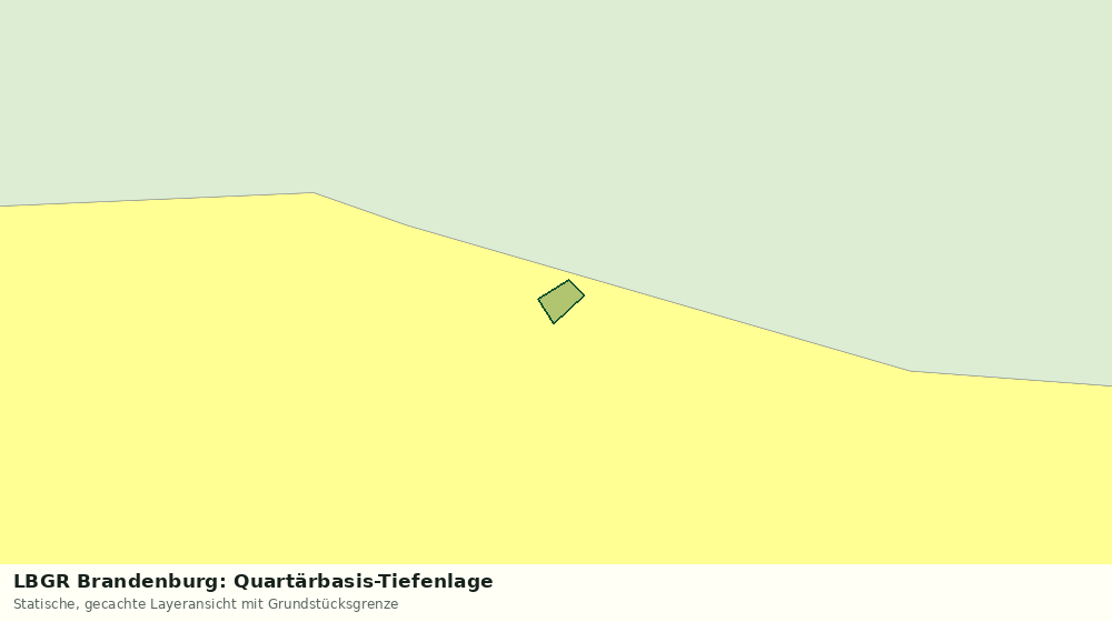 Statische Kartenansicht: LBGR Brandenburg: Quartärbasis-Tiefenlage