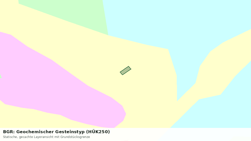 Statische Kartenansicht: BGR: Geochemischer Gesteinstyp (HÜK250)
