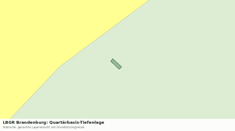 Statische Kartenansicht: LBGR Brandenburg: Quartärbasis-Tiefenlage
