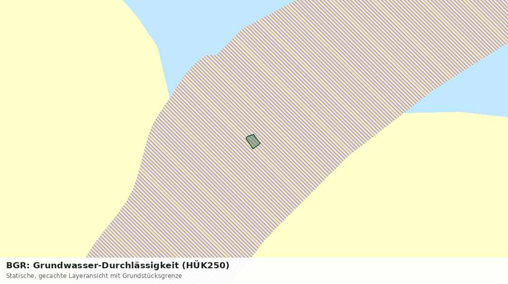 Statische Kartenansicht: BGR: Grundwasser-Durchlässigkeit (HÜK250)