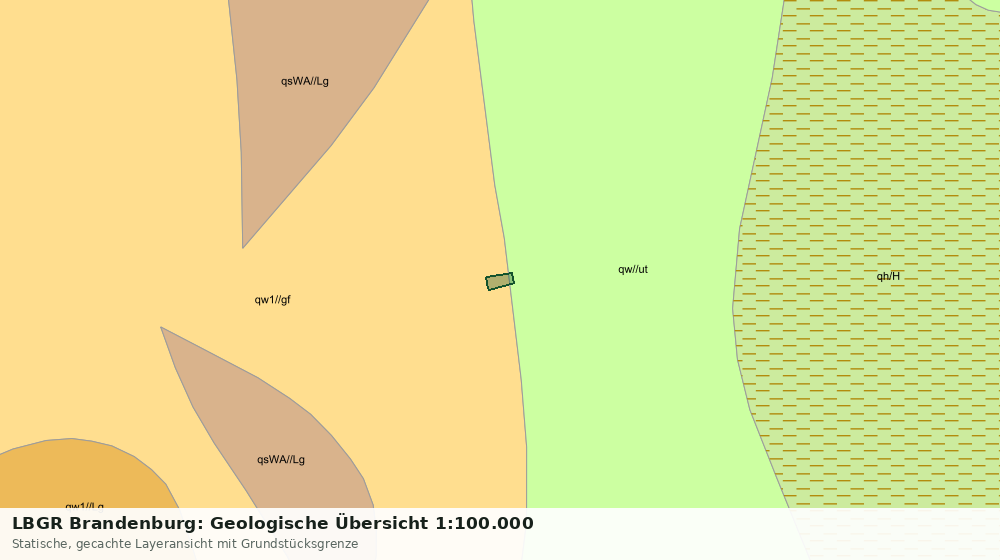 Statische Kartenansicht: LBGR Brandenburg: Geologische Übersicht 1:100.000
