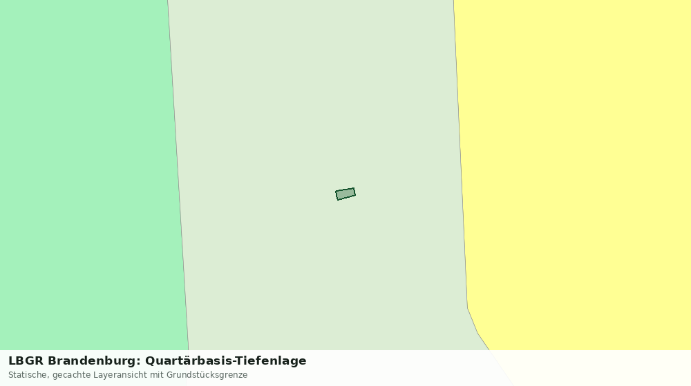 Statische Kartenansicht: LBGR Brandenburg: Quartärbasis-Tiefenlage