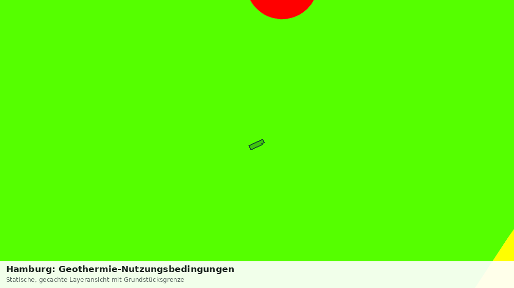 Statische Kartenansicht: Hamburg: Geothermie-Nutzungsbedingungen