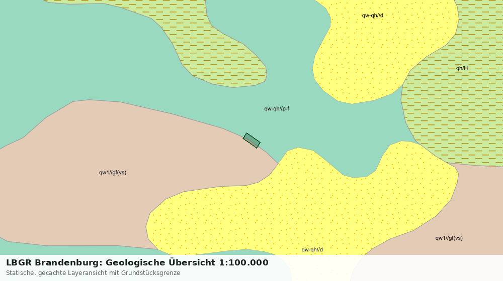 Statische Kartenansicht: LBGR Brandenburg: Geologische Übersicht 1:100.000