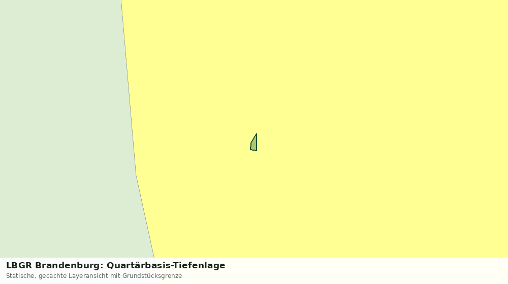 Statische Kartenansicht: LBGR Brandenburg: Quartärbasis-Tiefenlage
